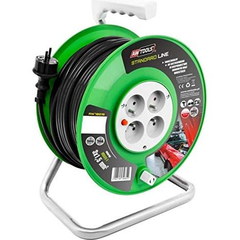 Awtools extension drum professional 40m 3x2.5mm 16a / 3680w / ip44