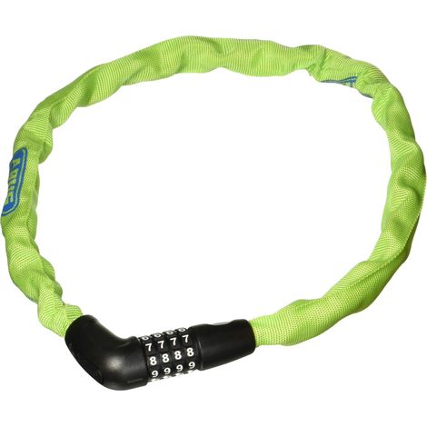 ABUS Uni, lucchetto per bicicletta, verde (lime), 75 cm (1/2)