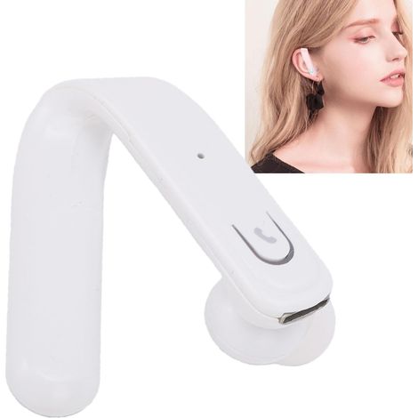 Wireless Earphone for Bluetooth Headphones (White) (1/5)