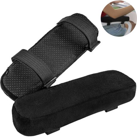 Coussin Pour Accoudoir De Chaise - Mousse À Mémoire De Forme - Pour Chaise De Bureau Et De Jeu - 2 Pièces (1/5)