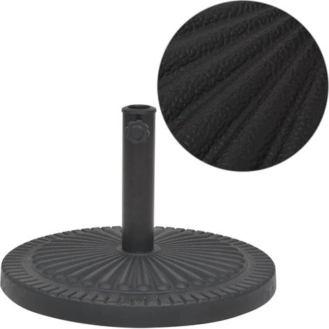 Socle de parasol Résine Rond Noir 29 kg (1/5)