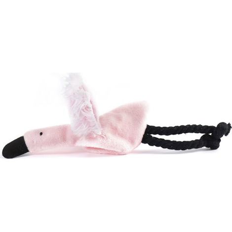 Gioco fenicottero multicolore per gatti con catnip 20 cm