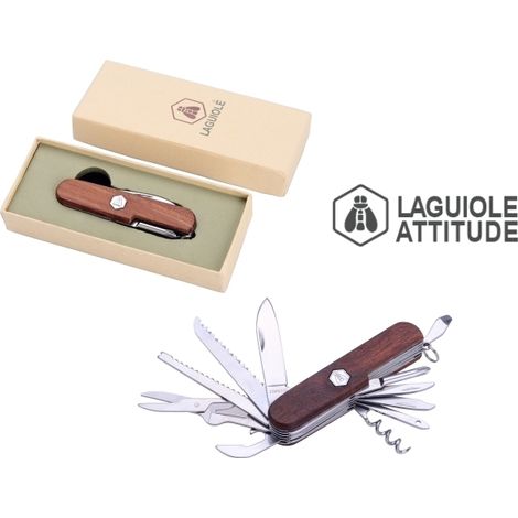 Coltello/Coltellino tascabile multiuso tipo Svizzero 11 funzioni  LAGUIOLE Small