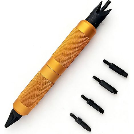 Multifunktionales taktisches Werkzeug: Enthält ein Anfas-/Entgratwerkzeug (orange). (1/5)