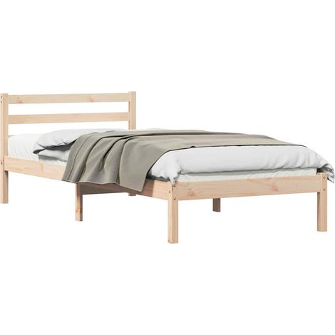 Maison Exclusive - Struttura del letto con testiera Marrone 225,5 x 95,5 x 69,5 cm