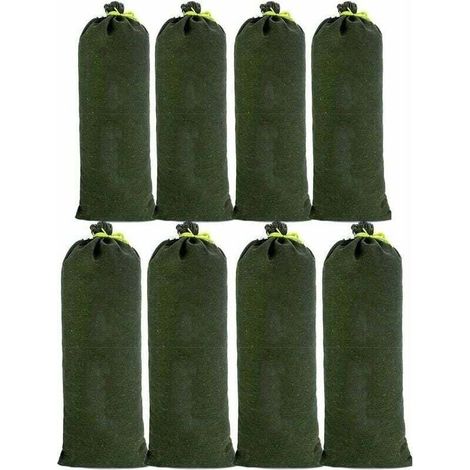 8pcs Sac a Sable en Toile Boudin Anti Inondation Contre Sable Inondation Les Modèles Améliorés ne se Fanent pas pour Drainage pour Garage Magasin Ecole Gare Bâtiment Usine Entrep 3070cm (1/4)