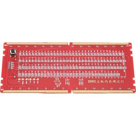 Testeur de Mémoire DDR5 avec LED Lumineuse, Sûr, Durable et Stable pour Réparation d'Ordinateur