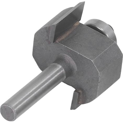 Fraise à défoncer en T à tête sphérique, queue de 6,35 mm (1/4"), en alliage de tungstène avec revêtement PTFE, pour le travail du bois. (1/5)