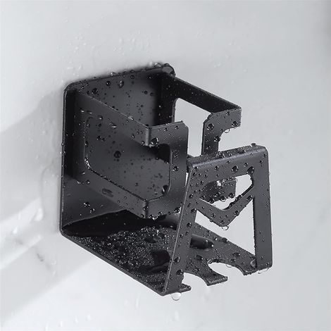 Porte-brosse à dents en acier inoxydable, porte-brosse à dents de salle de bain sans poinçon (1/5)