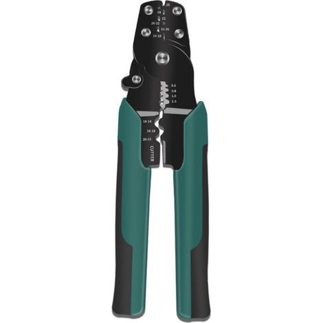 Lntyq Pince a Sertir Cosse Electrique, Pince Sertir Cosse, Pinces à Sertir, Outil de Sertissage, Pince à Sertir pour Câbles, Pince a Sertir/Coupe Câble/Pince à Dénuder 3 en 1, Pour le Sertissage, Coup (1/5)