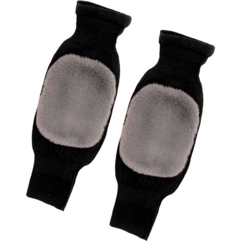 Genouilleres - Imitation Cachemire - 45 x 10 cm - Chauffantes Respirantes pour Hiver - Pour Cyclisme Marche Yoga Sports Extérieurs - 1 Paire