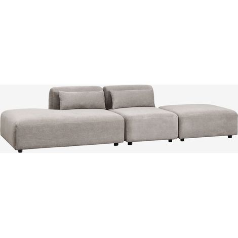 Divano componibile in 2 pezzi con chaise longue sinistra e pouf Fogler SKLUM            