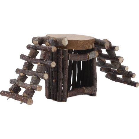 Plateforme en bois pour hamsters, sûre, non toxique, robuste, durable, pratique, maison pour hamsters (1/5)