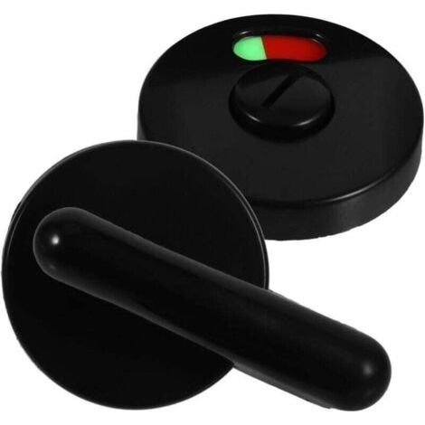 Stück Sichtschutz-Schlüsselschloss, XU, Badezimmer-WC-Schloss, schwarzes Nylon - (1/4)