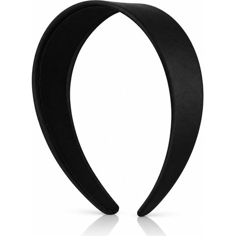Serre Tete Large Femme 4cm, Bandeau Serre Tête Large élégant Et Rigide, Sert Tete Noir Classique Pour Femmes, Accessoires Cheveux Pour Quotidien, Fête Et Coiffures Raffinées (1/5)