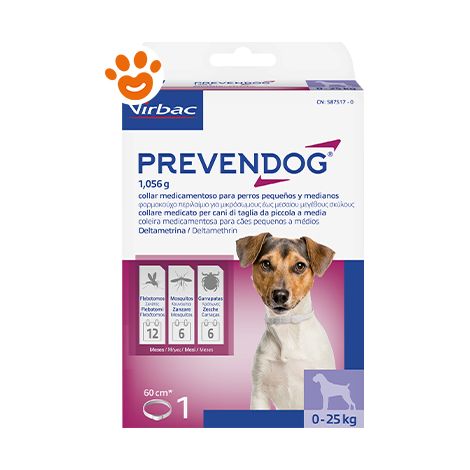 Virbac Dog Prevendog Collari 60 cm 0-25 Kg - Virbac Dog Prevendog Collari 60 cm 0-25 Kg - Confezione Da 1 Collare