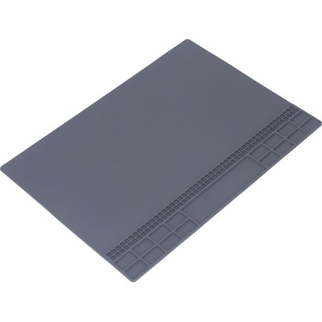 Tapis de réparation en silicone, isolant thermique, antidérapant, avec zones de rangement pour l'entretien des téléphones portables et tablettes. (1/5)