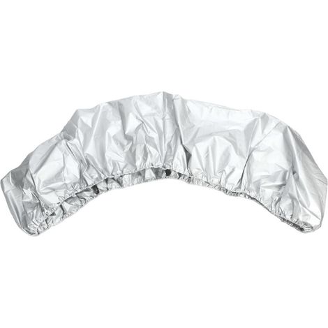 Housse de Protection Bateau en Oxford Imperméable Anti-UV pour Kayak Canoe 3.1-3.5m Argent