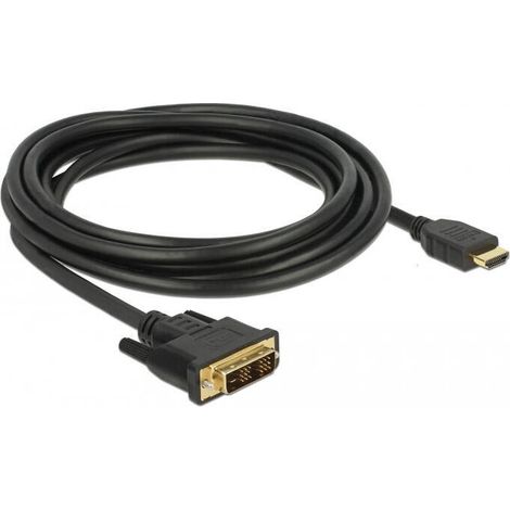 Delock Cable DVI 18+1 macho HDMI-A macho de 3.00 m negro (BRND)