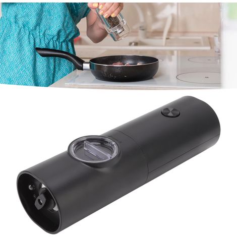 Moulin à poivre électrique à piles, broyeur à herbes sèches, coque en ABS, pour la cuisine. (1/5)