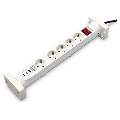 SPS SAFE 5S+ Blanco 5 salidas AC 230 V 1,4 m