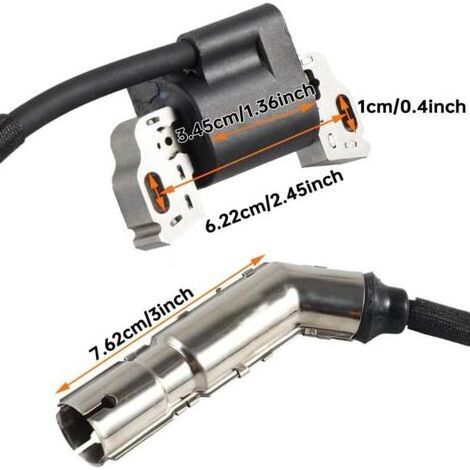 Bobine d'allumage 595304 de remplacement pour Briggs et Stratton 799650 592841 795315, bobine d'allumage 17HP 17,5HP 19,5HP 20HP Intek OHV, compatible pour Craftsman tondeuse à gazon