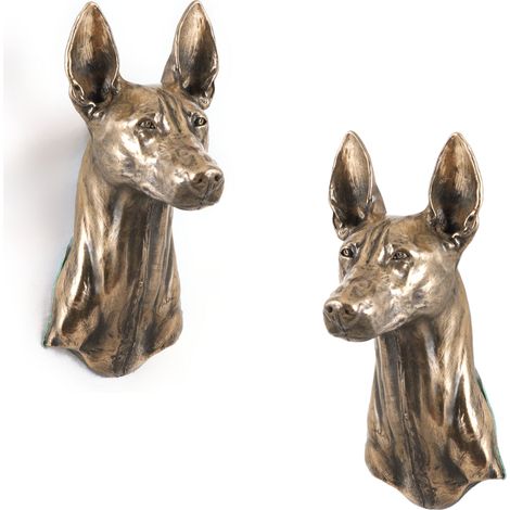 Perro del faraón, galgo maltés: estatuilla de perro, busto colgante, decoración única para amantes de los perros de Art-Dog. (1/5)
