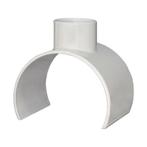 First Plast – Raccord d'évacuation PVC à coller Ø125-50 – Emboîture conforme NF DTU 60.32 – Pour évacuation eaux sanitaires – Couleur gris clair