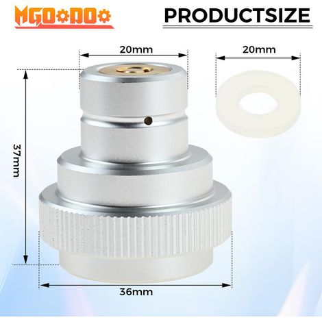 Adaptateur Rapide pour Machine à Soda Connecteur Rapide CO2 pour Bouteille de Gaz de Filetage TR21-4 Compatible avec DUO ART TERRA