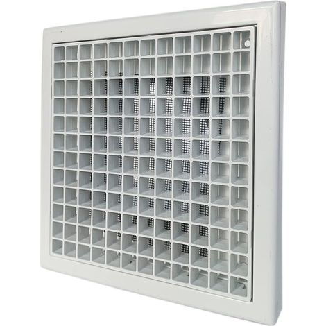 4 Inch 100 mm Ventilation Grille with Insect Net for Ceiling Extractor Air Outlet Internal Use White Plastic 1 Piece (1/5)