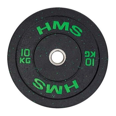 Htbr RED Olympic Bumper Plate HMS HTBR10 green Olympic Bumper Plate 10 KG HMS (1/2)