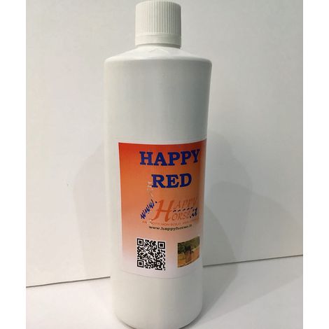 Happy Red mangime complementare a base di vitamine e oligoelementi con dosatore per cavalli 1 l