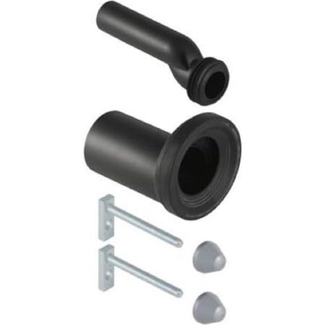Geberit set di allacciamento per vaso sospeso, con materiale di fissaggio, disassato: d=110mm, d1=45mm, 405012001