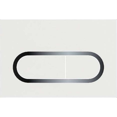 Ravak Chrome - WC-Betätigungsplatte Chrom/weiß X01455 (1/2)