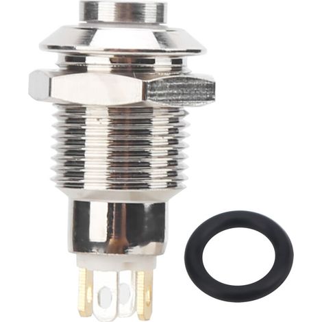 10 mm wasserdichter Metall-Druckknopfschalter mit automatischer Verriegelung und 3-V-Kontrollleuchte (weiß)