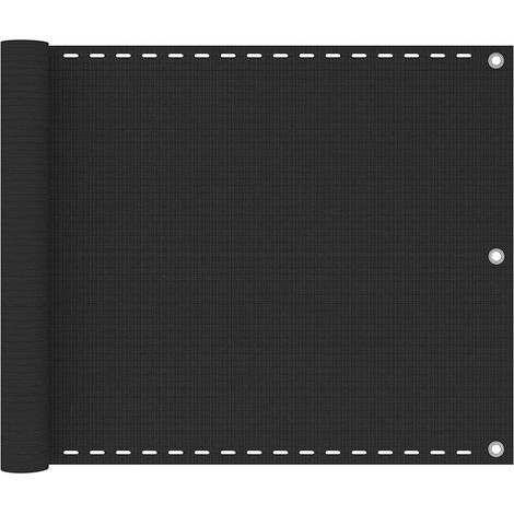Brise vue pour balcon - Brise vent Écran de jardin en PEHD 75 x 600 cm Anthracite BV295985 - BonneVie (1/5)