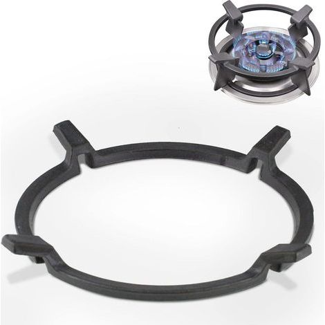 Wok Pfannenständer à partir de la Fonte, de l'Universel Wokständer, Gaz Wok-Adaptateur pour Gusseisenpfanne, antidérapant, noir, pour le Graveur, Cuisinière à gaz, Cuisinière (1/4)