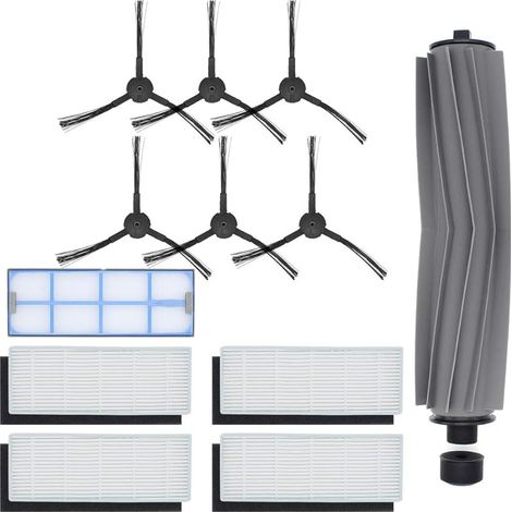 Juego de accesorios FOREHILL para aspiradoras robóticas ILIFE A8 A6 X620 X623, juego de repuestos que incluye 1 cepillo principal y 6 cepillos. (1/5)