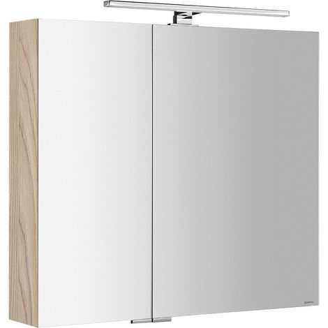 Armoire à miroir MIRRÖ avec lumière LED, 80x70x16cm, Elm Bardini (1/5)