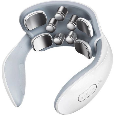 Appareil de massage cervical, nouvel appareil de massage pour soulager les douleurs cervicales avec 9 têtes, massage chauffant (1/5)