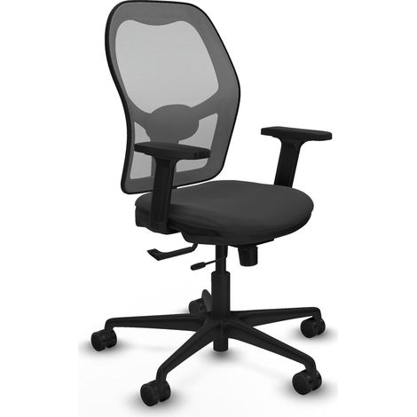 Sedia da ufficio piqueras y crespo Jorquera grigio scuro ecopelle (1/2)
