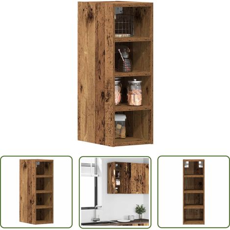 vidaXL Armoire suspendue vieux bois 20x29,5x60 cm bois d'ingénierie (1/5)
