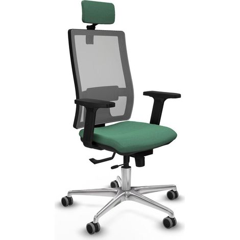 piqueras-y-crespo Chaise Ergonomique vert émeraude bureau (1/3)