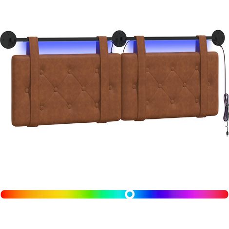 Maison Exclusive - Testiera sospesa Marrone PU Antico (1/5)