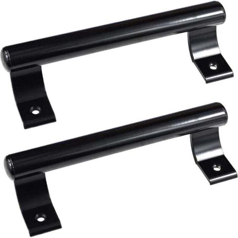 2 pièces Poignée de porte coulissante en aluminium de 8", XU, Poignée métallique moderne pour les portes vitrées de balcon, Les portes coulissantes de salle de bain, Etc - KZQ (1/4)