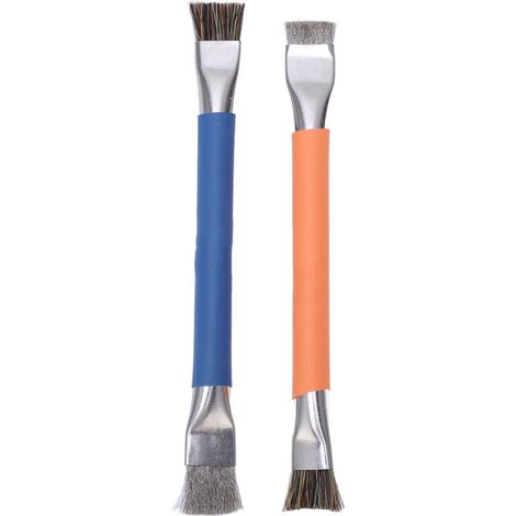Jeffergarden Lot de 2 mini brosses de nettoyage multi-angles pour cartes mères et composants électroniques