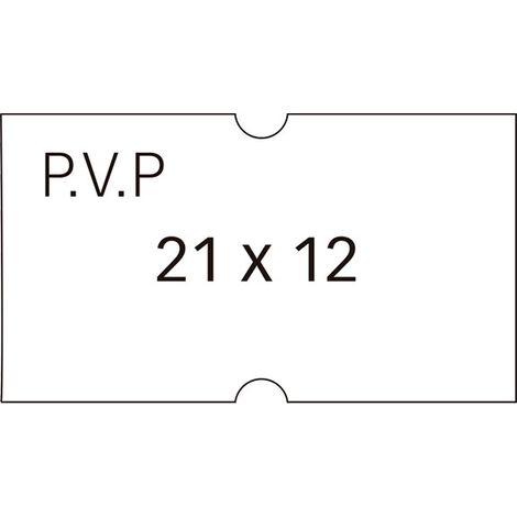 PACK 6ROLLOS 1000 ETIQ. APLI 21X12 PVP BLANCO REM.