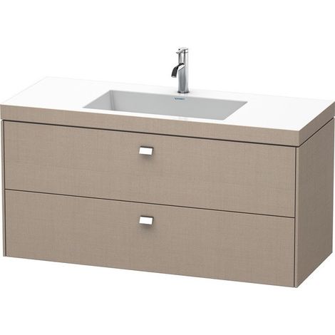 Meuble sous-vasque BRIOSO 613x1200x480mm WT Vero Air Gri ch 1 trou de robinetterie