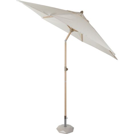 Ombrellone da esterni effetto legno a palo centrale Wood beige 3m (1/5)