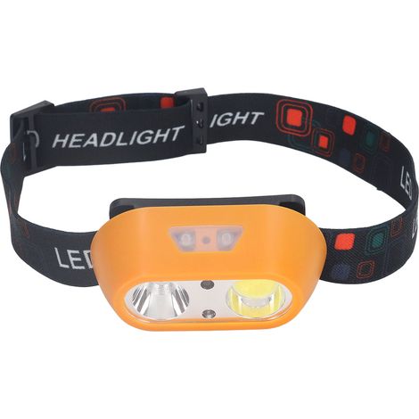 LED-Stirnlampe, USB-aufladbar, 300 lm, hohe Leuchtkraft, COB-XPE-Technologie, 6 Leuchtmodi, mit Sensorschalter (1/5)